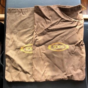TOD’s shoe dust storage bags pair (2)